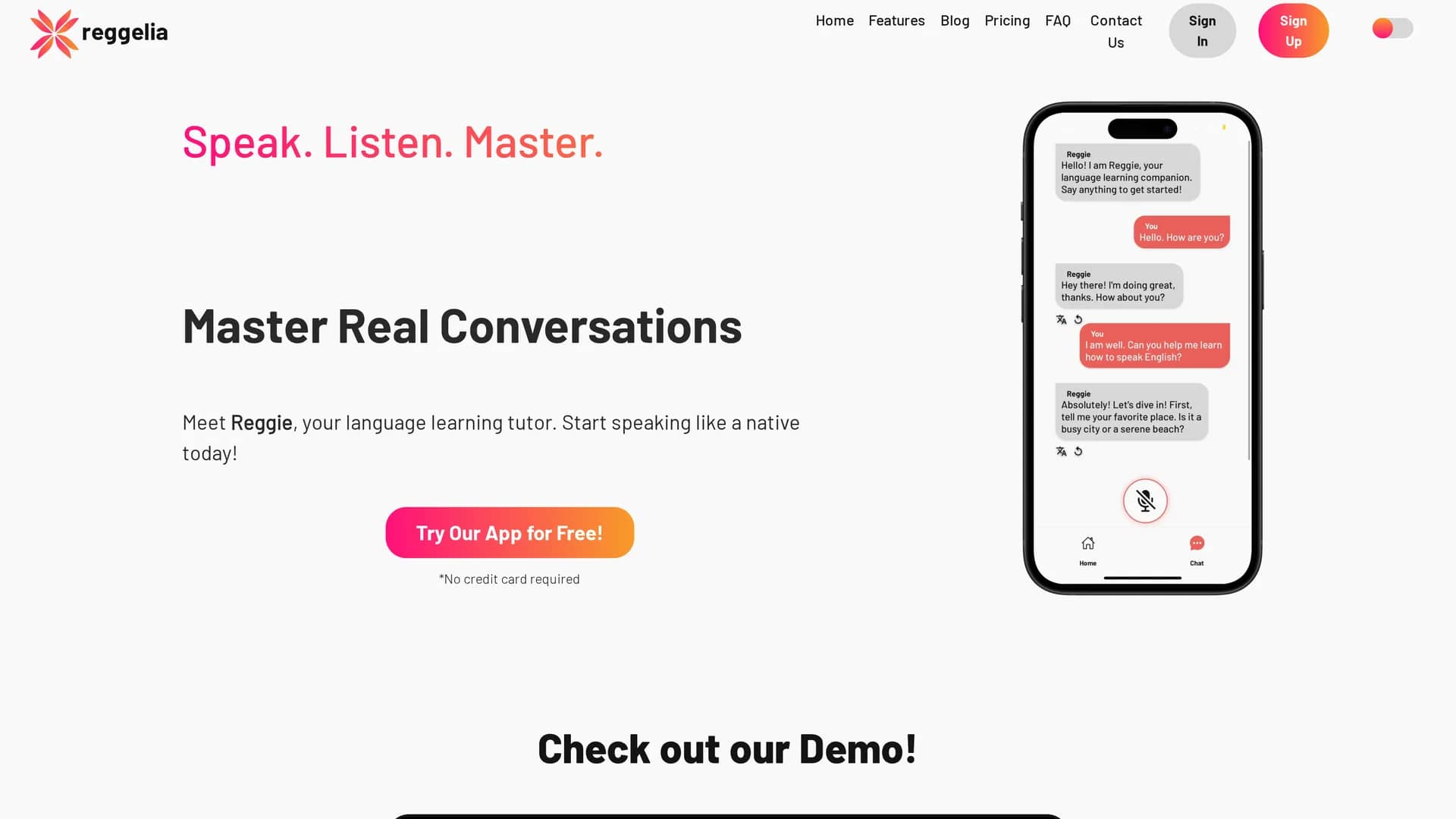 reggie homepage