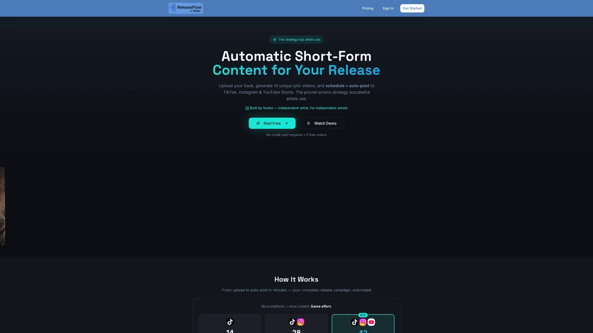 releaseflow homepage