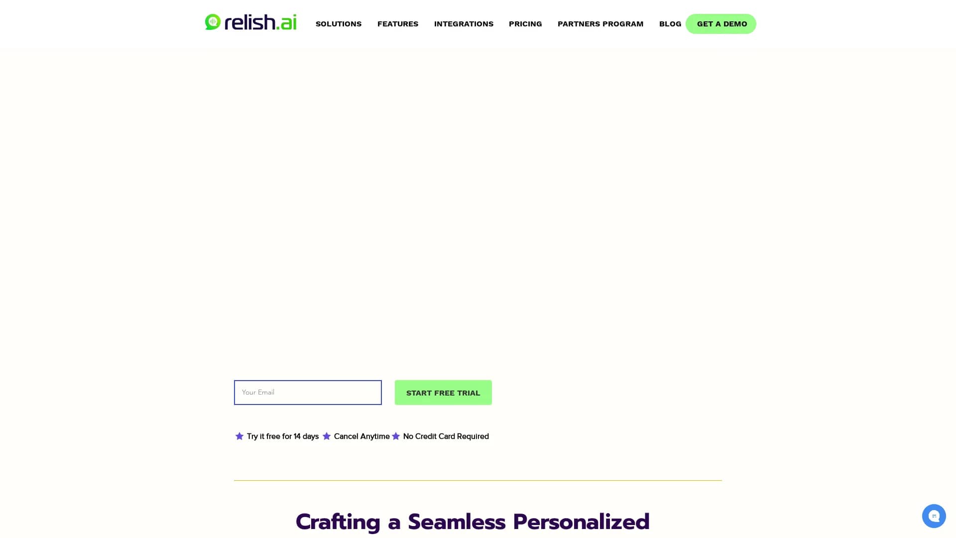 relish-ai homepage