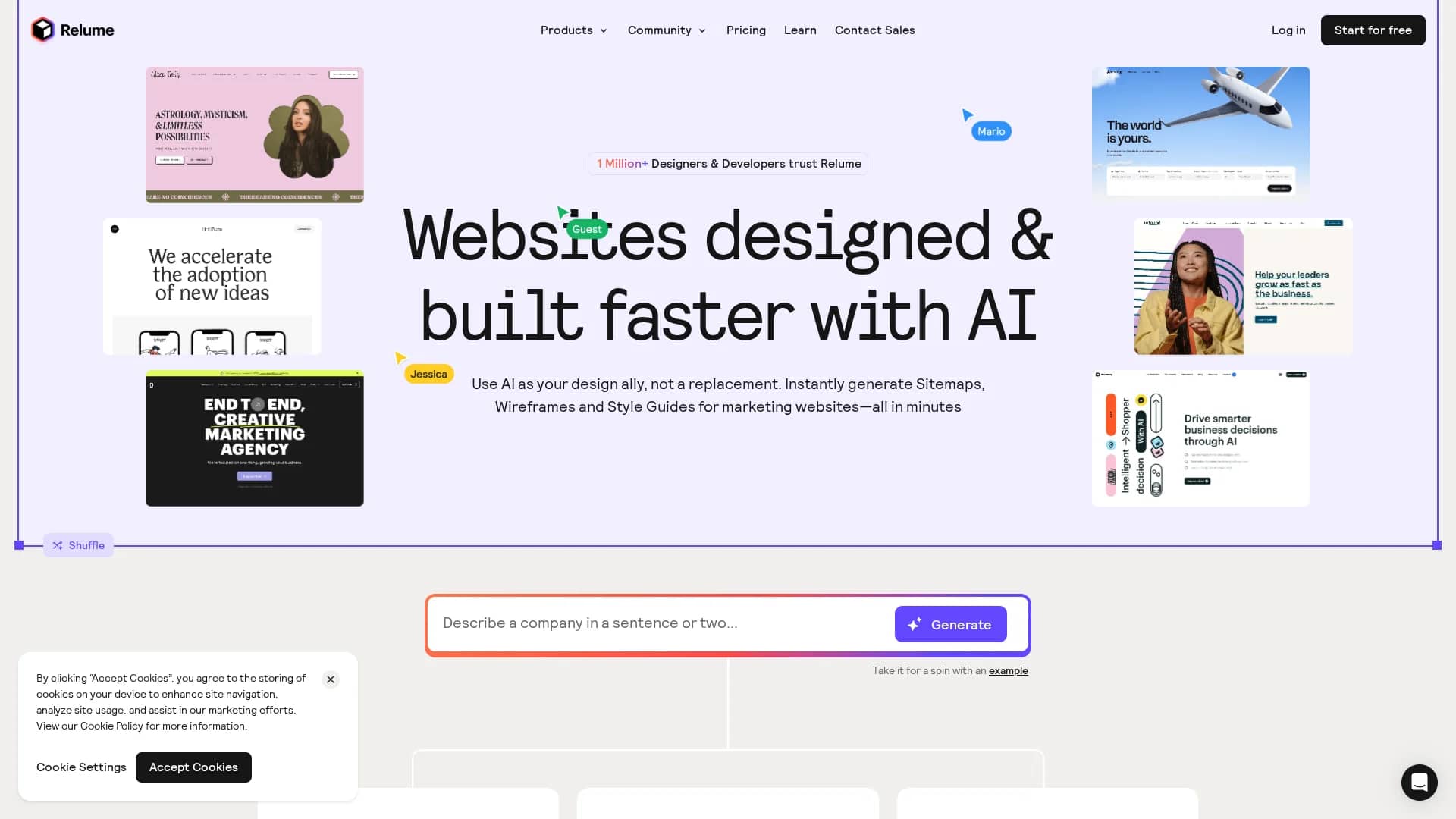 relume-ipsum homepage