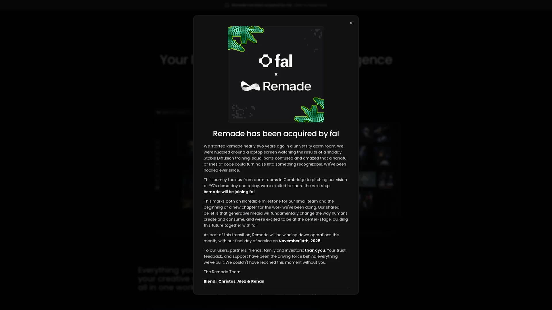 remade homepage
