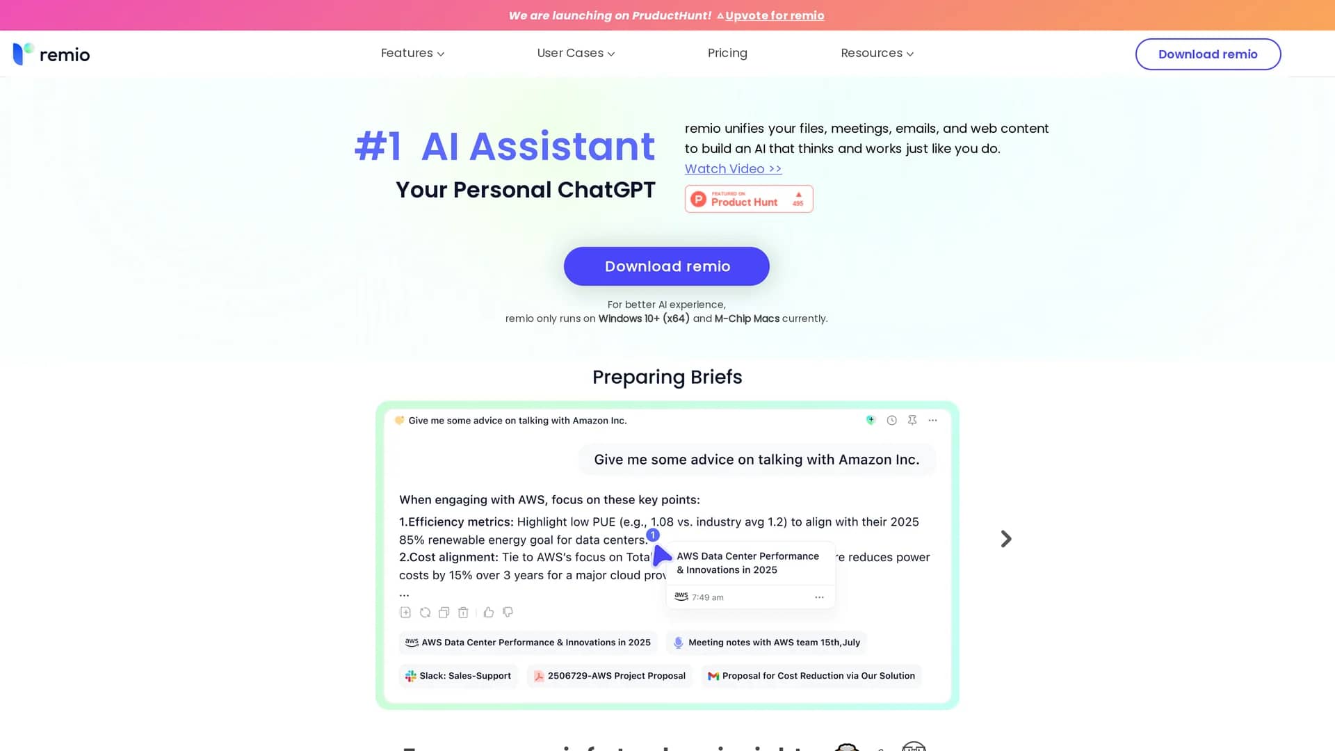 remio-ai homepage