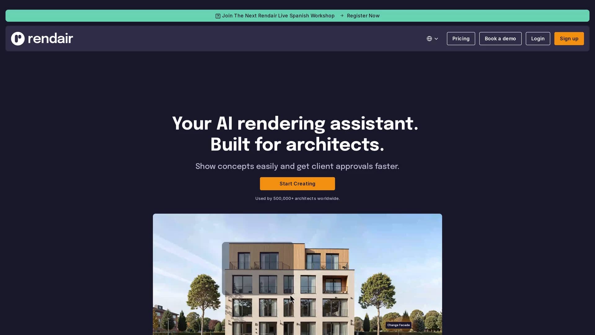 rendair homepage