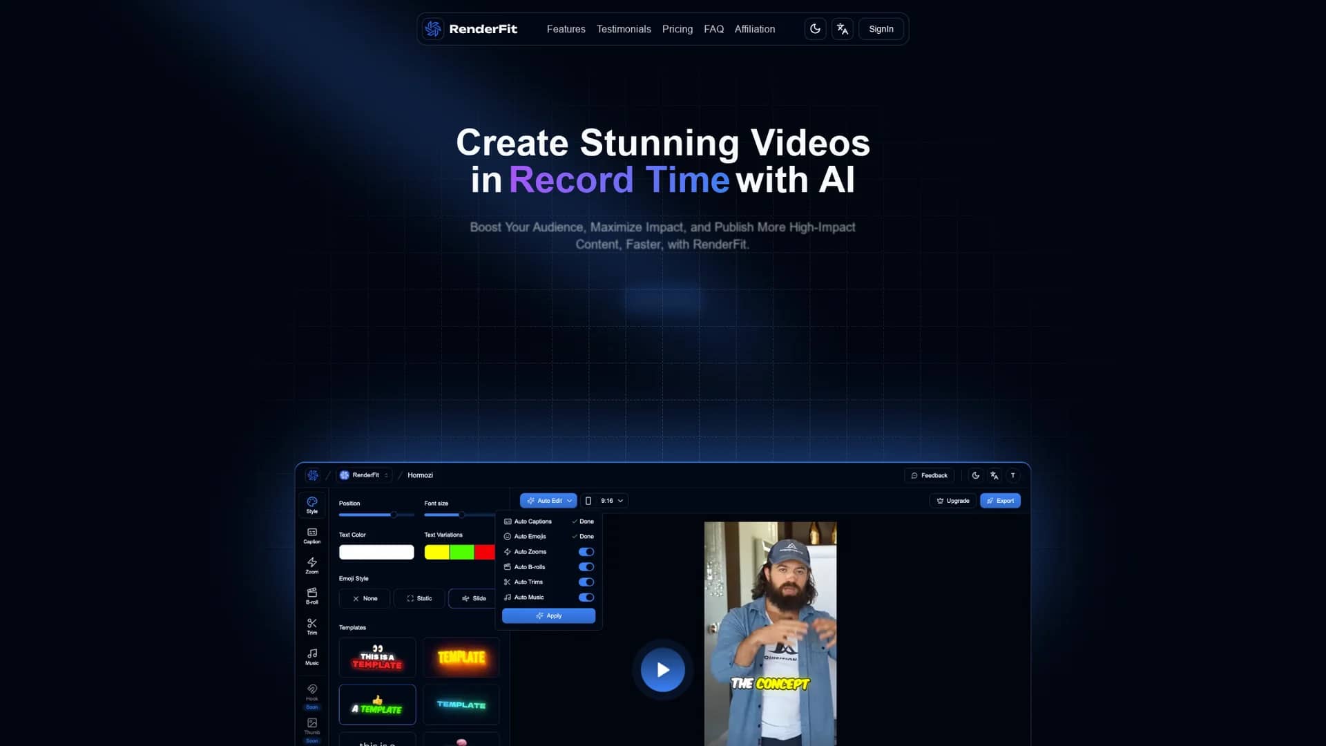 renderfit homepage