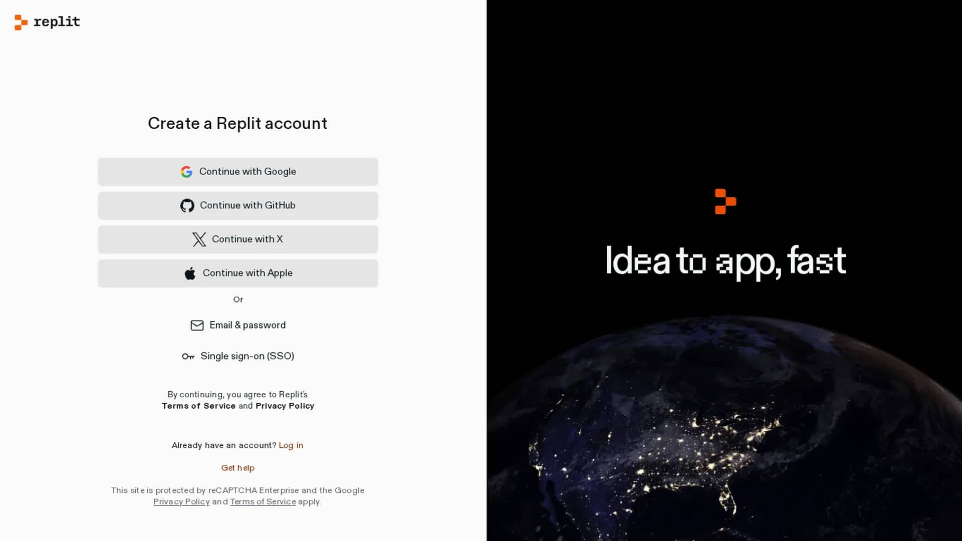replit homepage