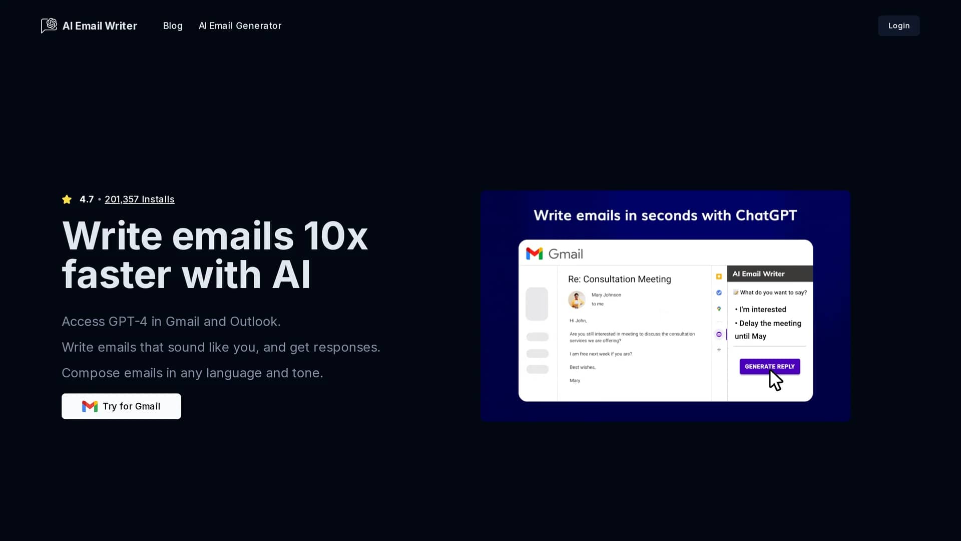 replyai homepage
