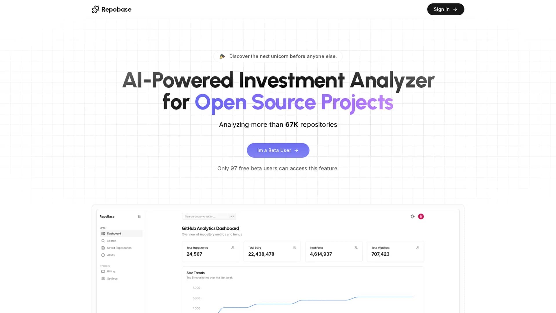 repobase homepage