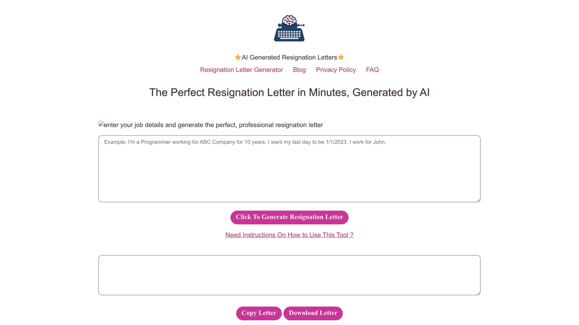 resign-ai homepage