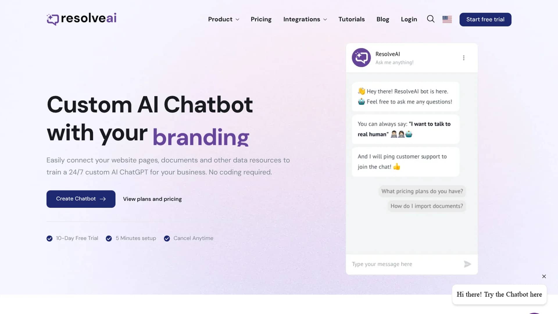 resolveai homepage