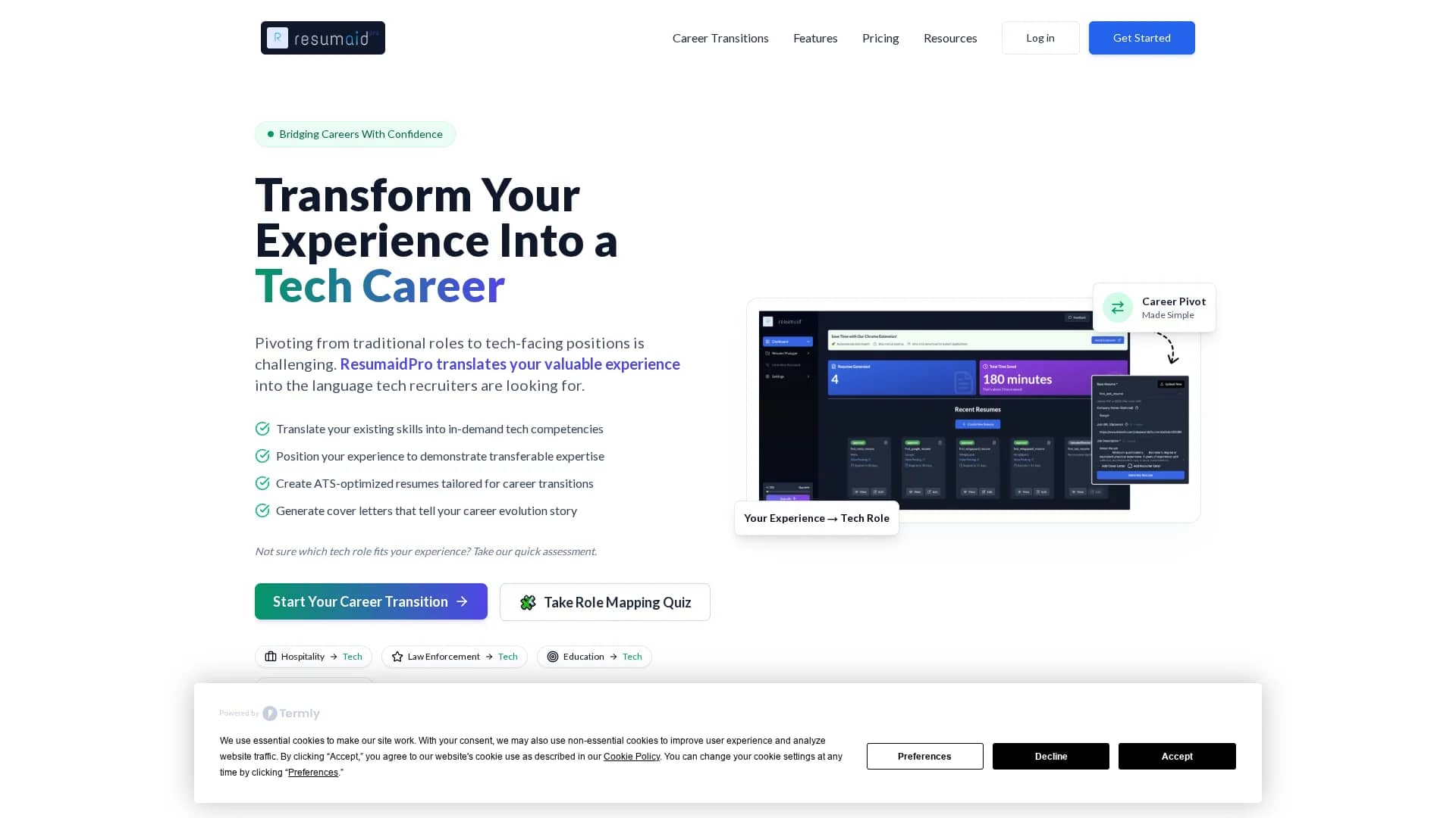 resumaidpro homepage