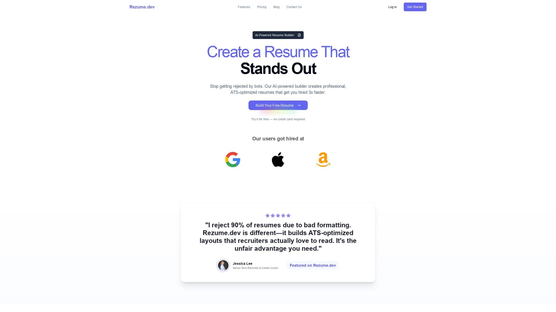 rezume homepage