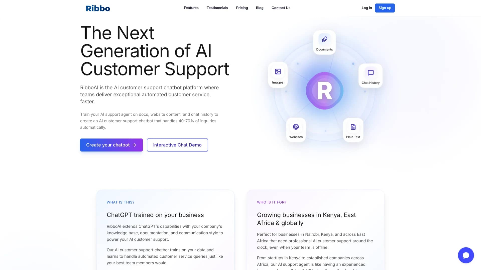 ribbo-ai homepage