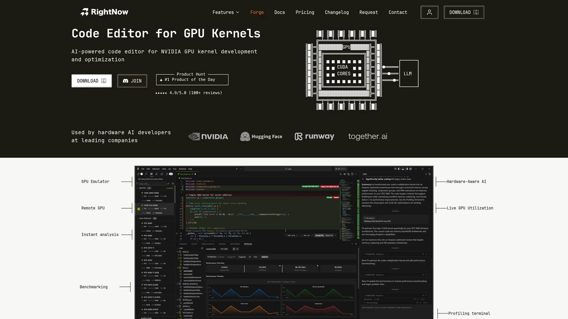 rightnow-ai homepage