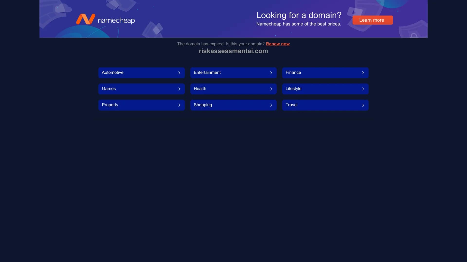 riskassessmentai homepage