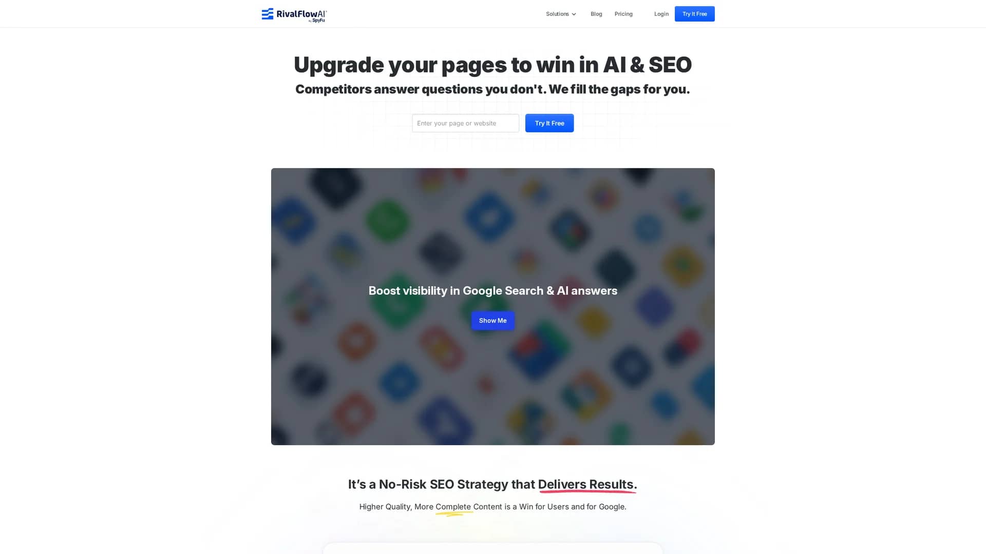 rivalflow-ai homepage