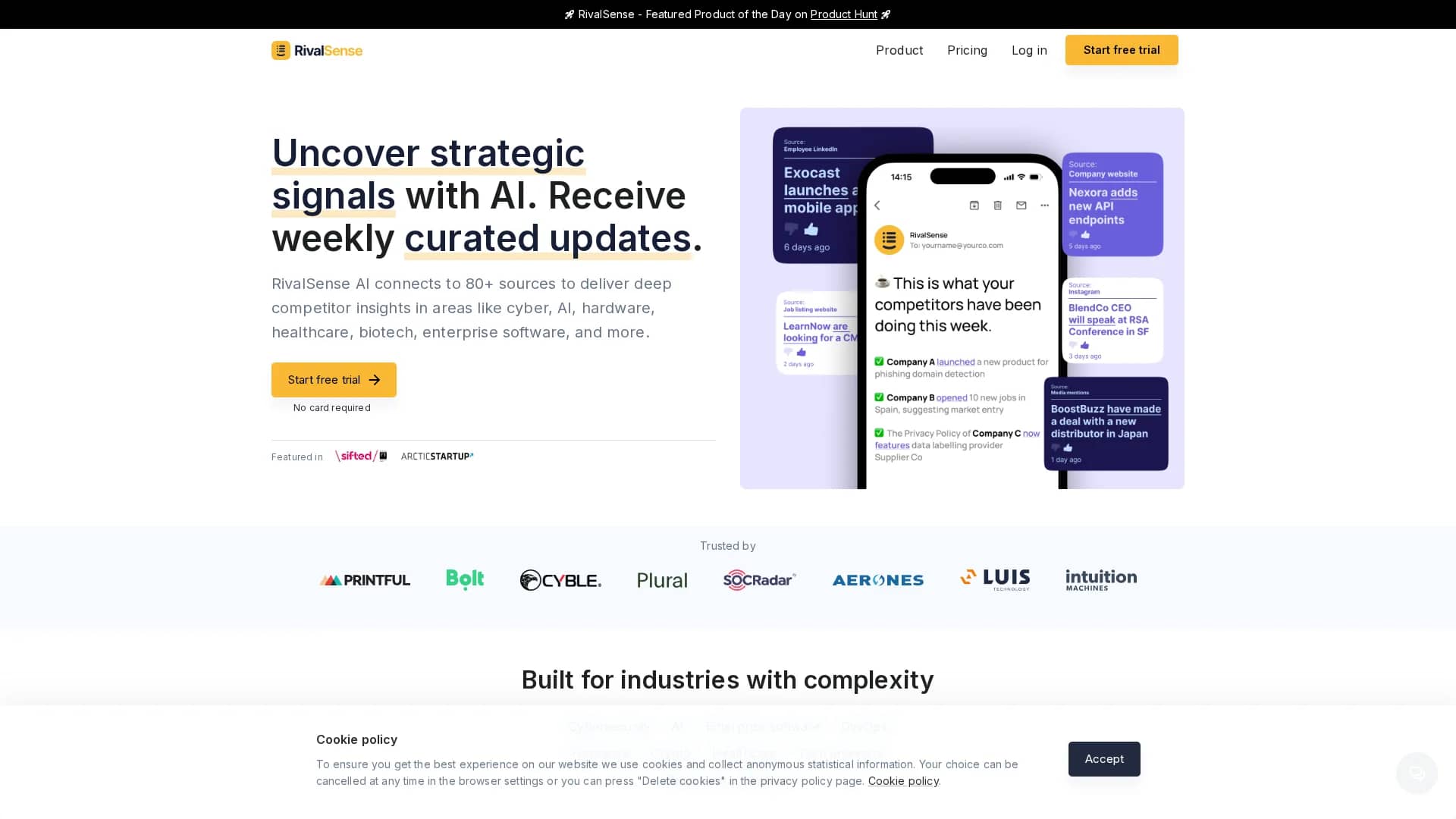 rivalsense homepage