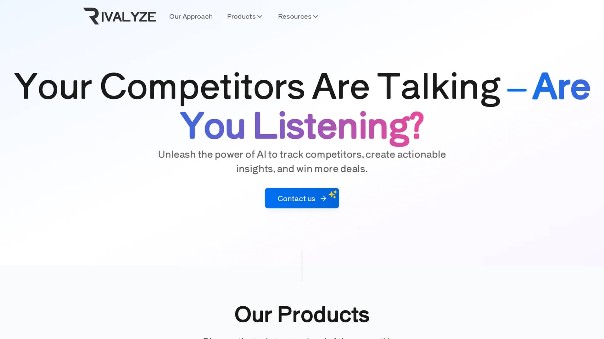 rivalyze homepage