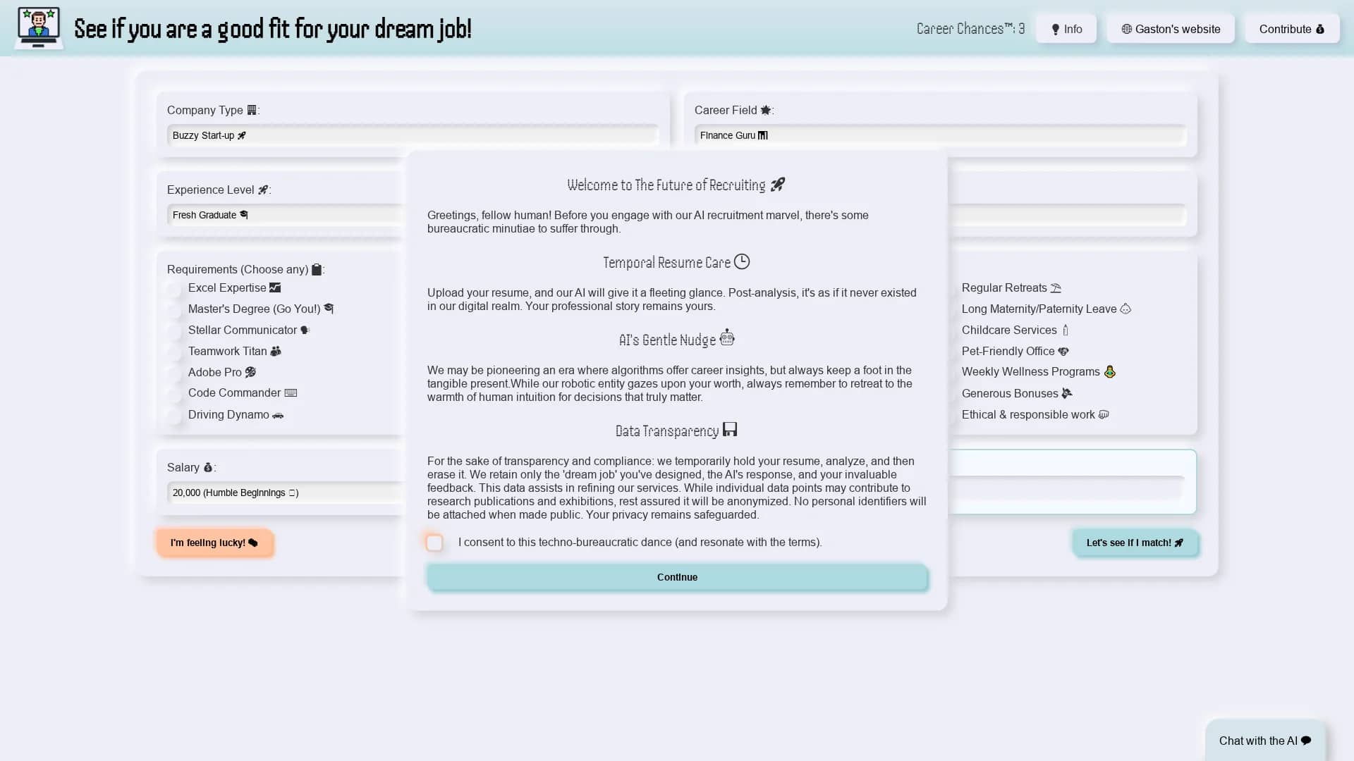 robot-rejection homepage
