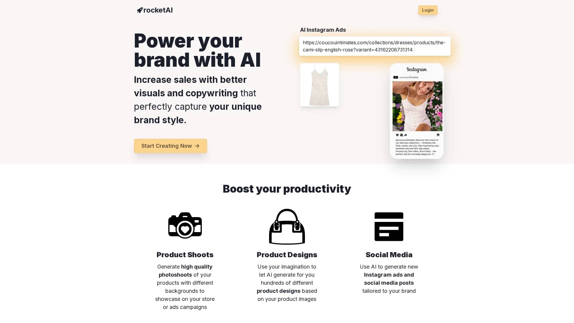 rocketai homepage