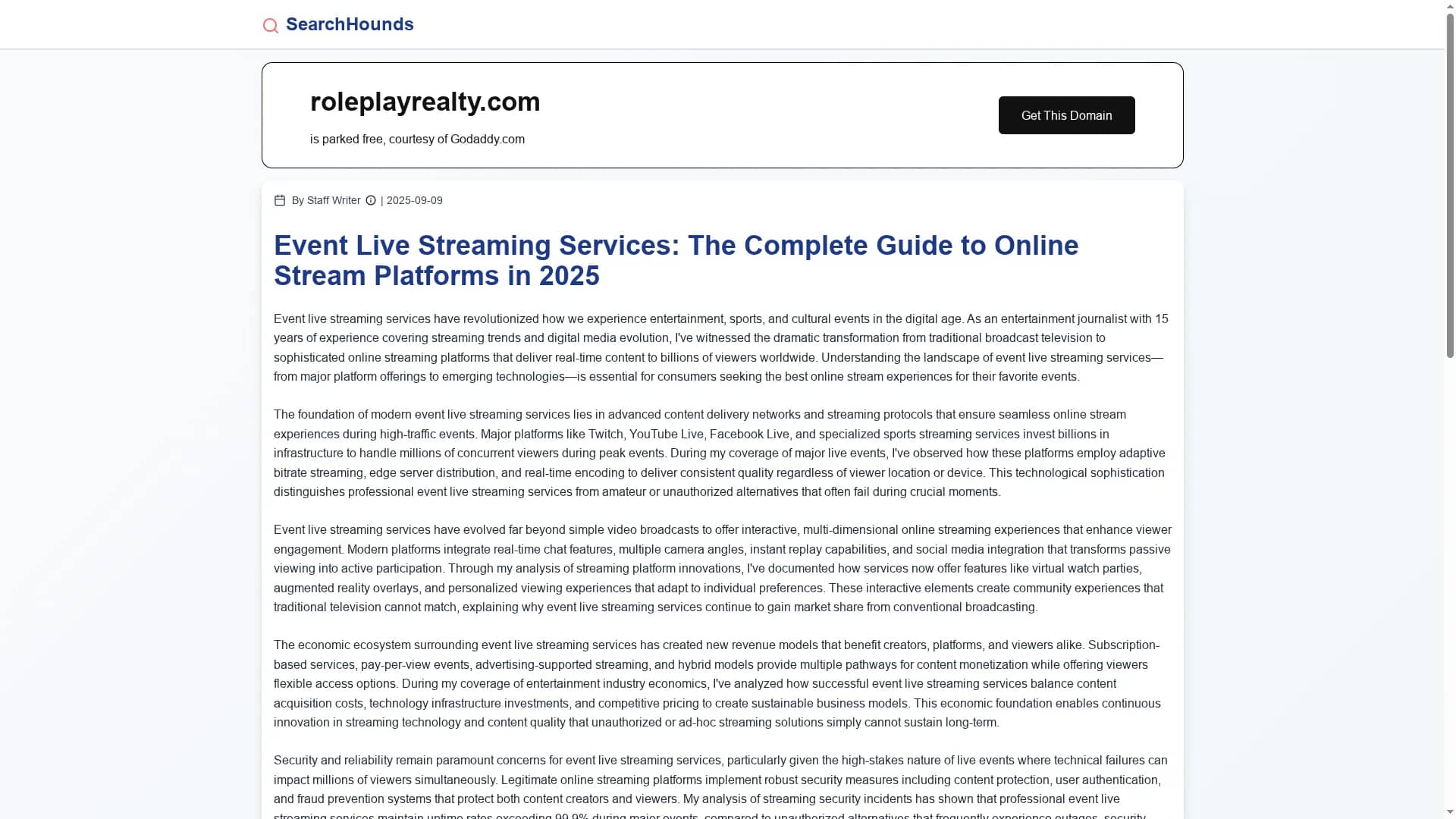 roleplay-realty homepage