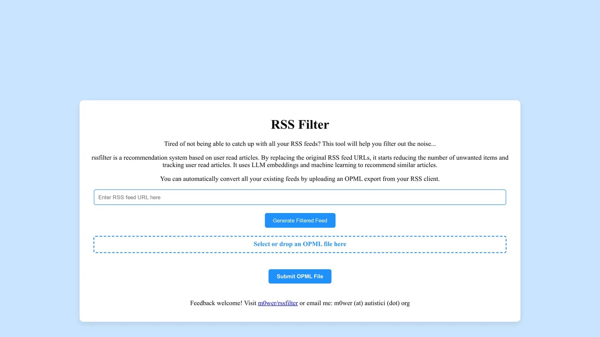 rss-filter homepage