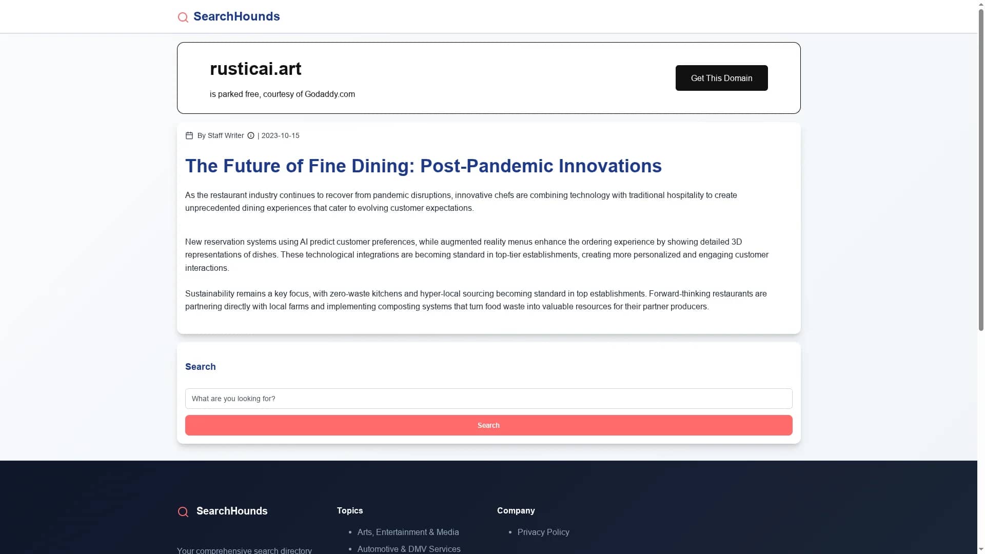 rustic-ai homepage