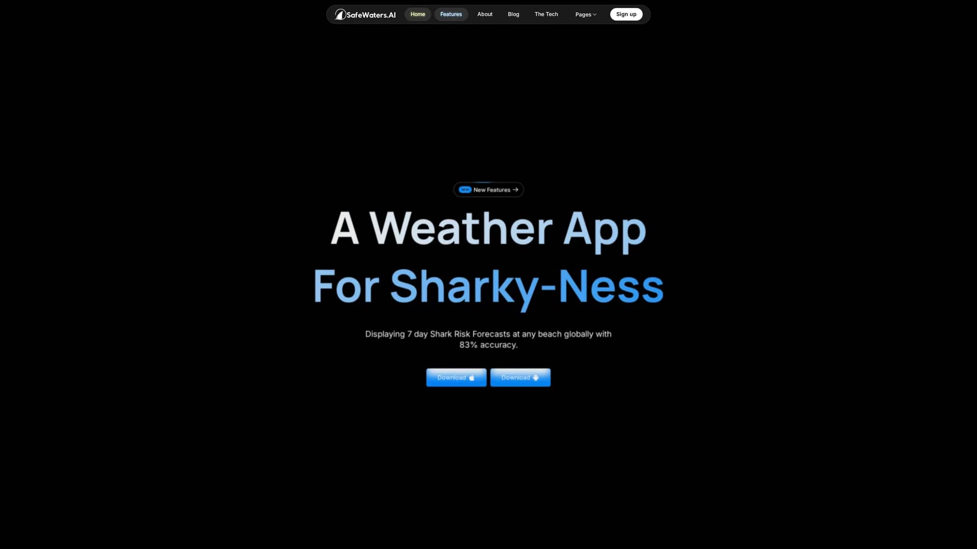 safewaters-ai homepage