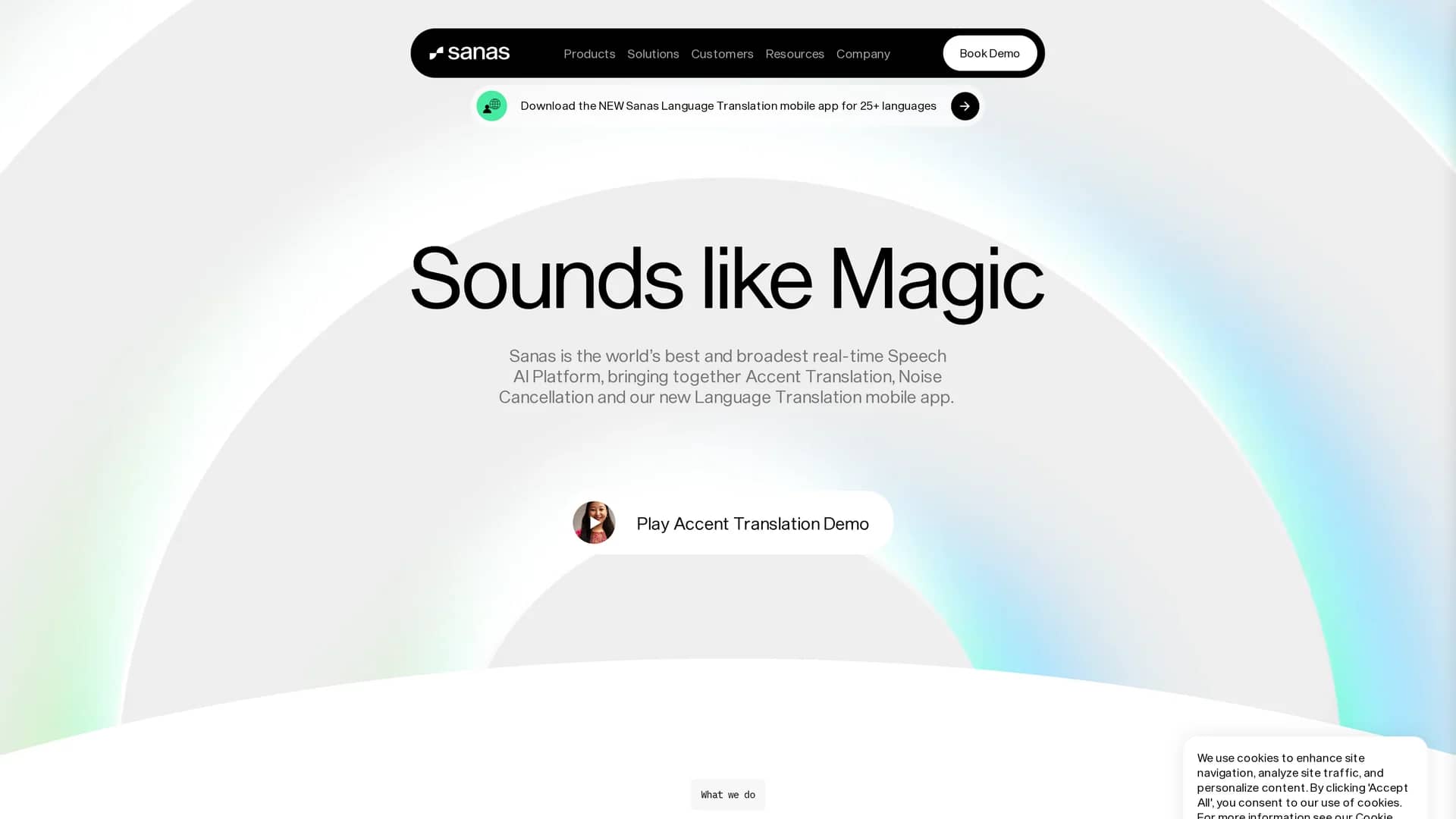 sanas-ai homepage