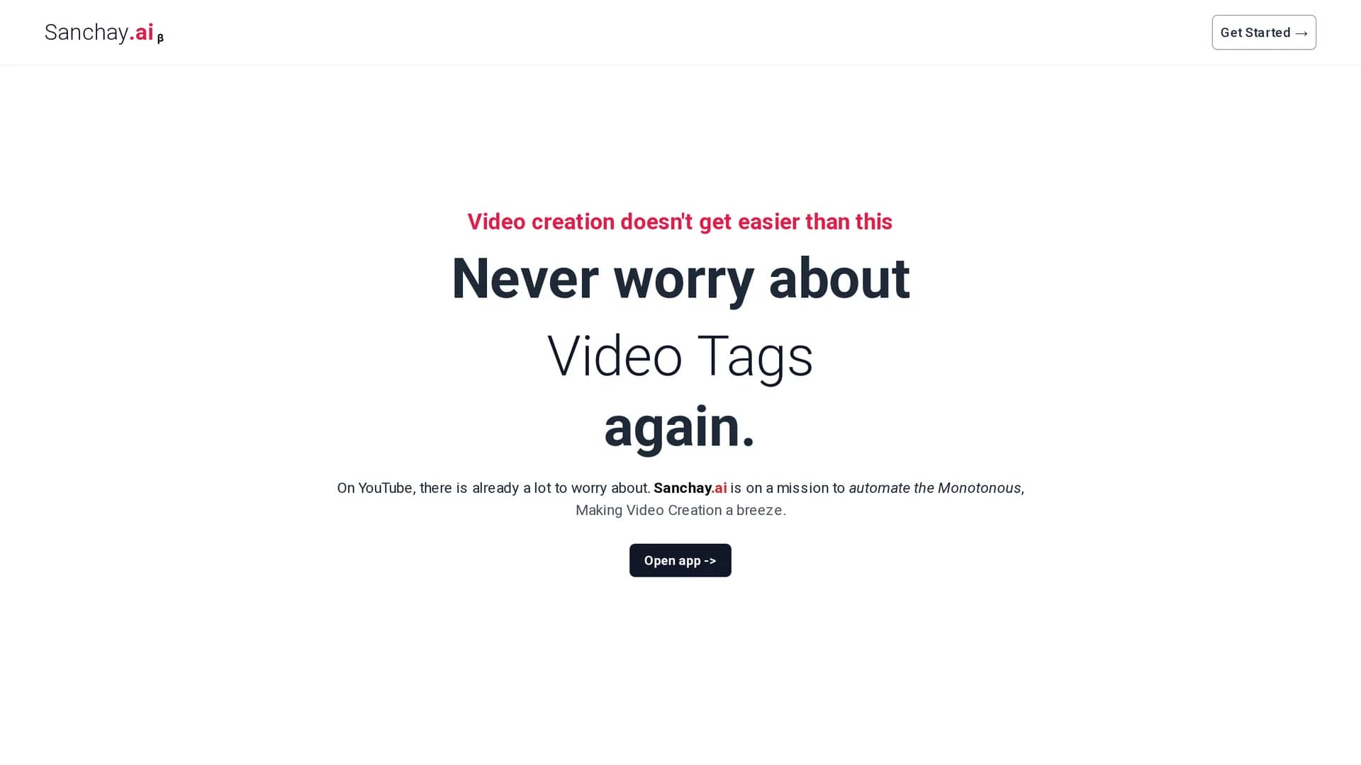 sanchay-ai homepage