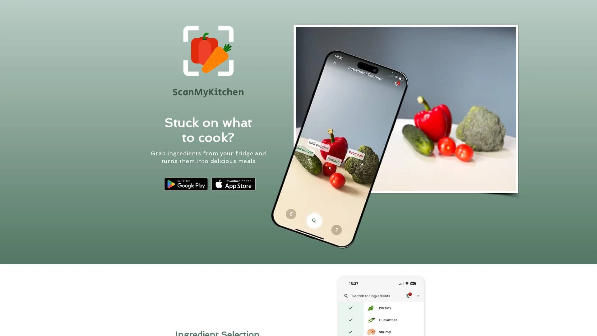scan-my-kitchen homepage