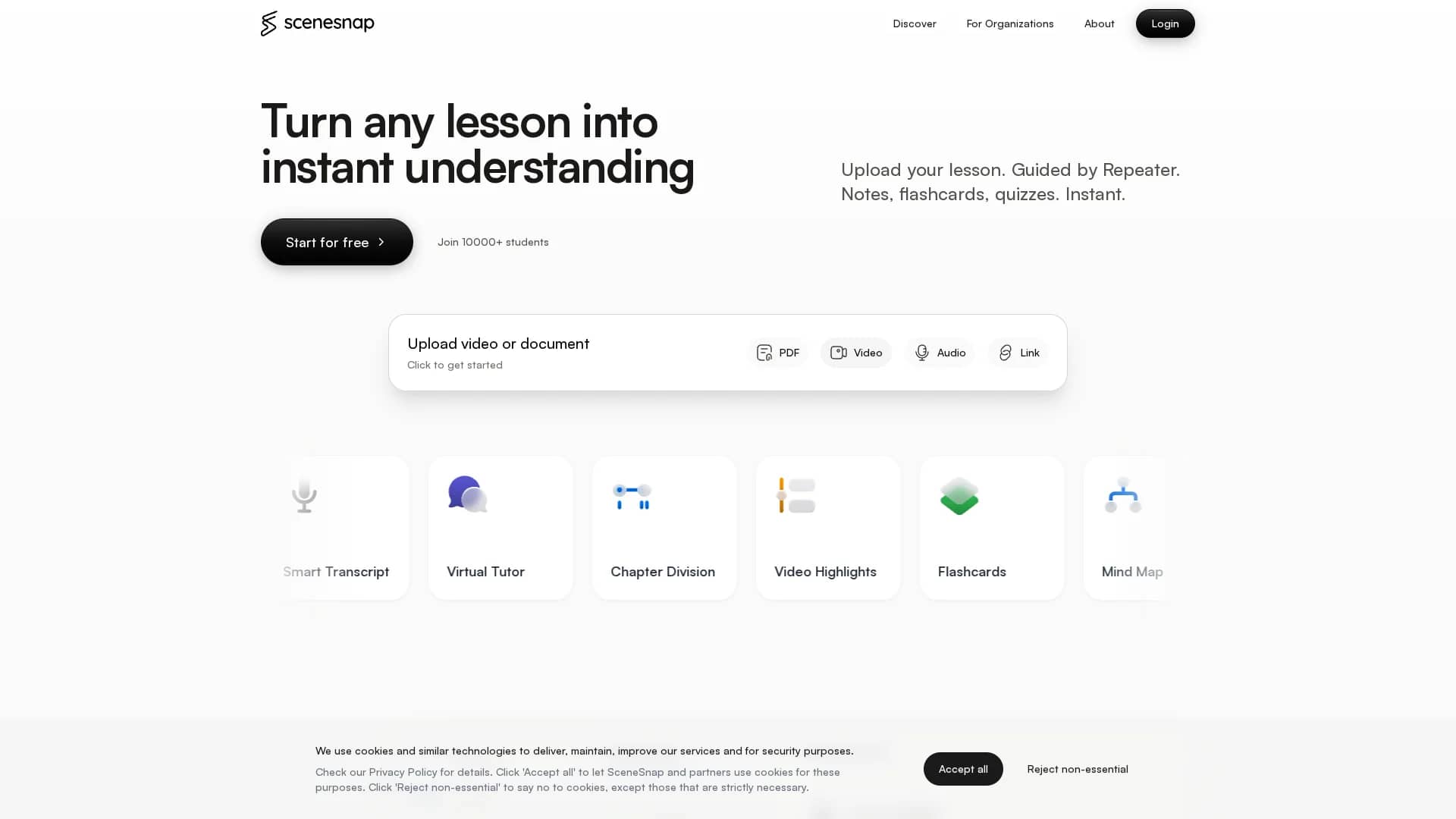 scenesnap homepage