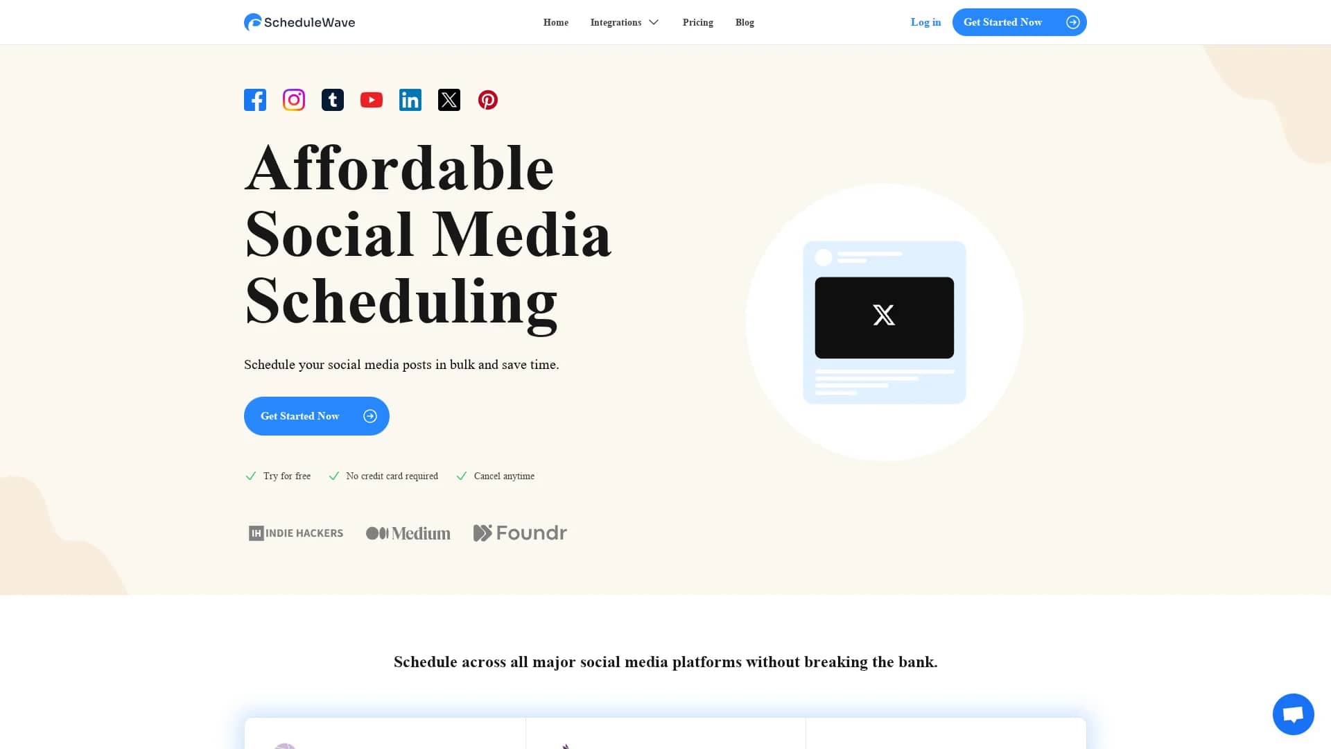 schedulewave homepage