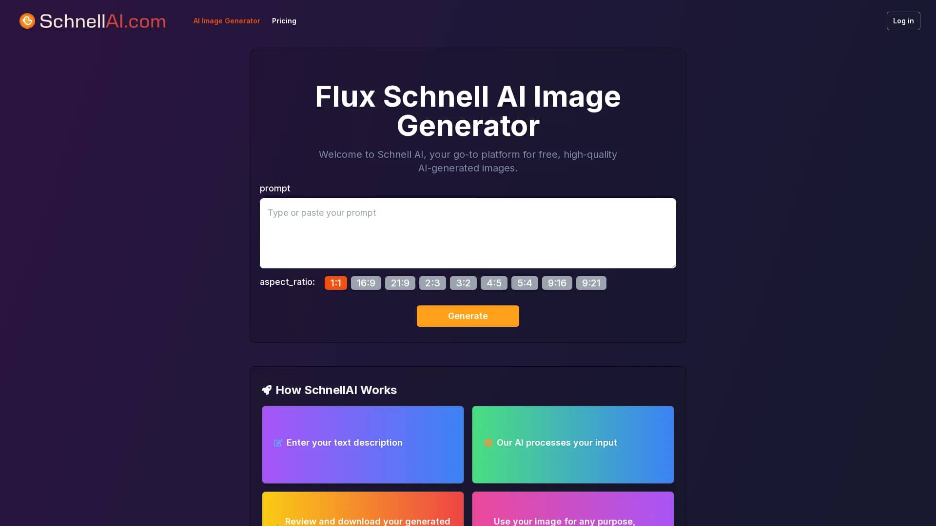 schnell-ai homepage