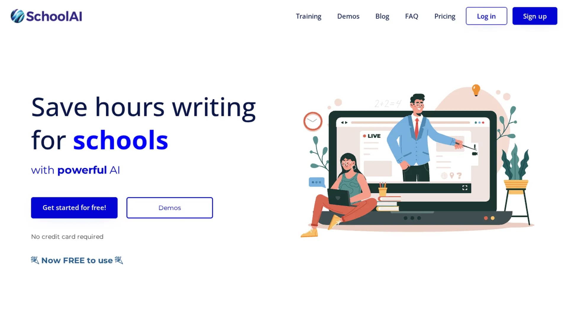 schoolai homepage