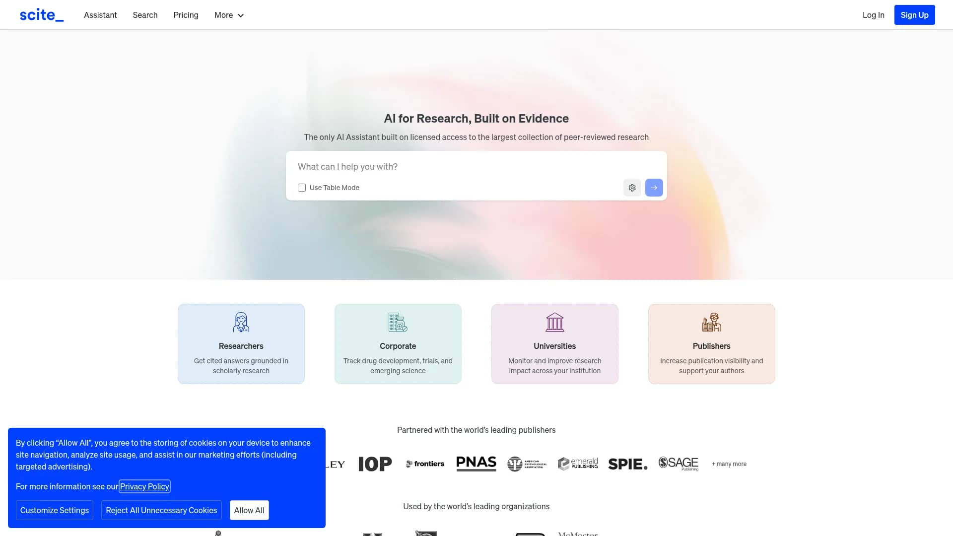 scite homepage