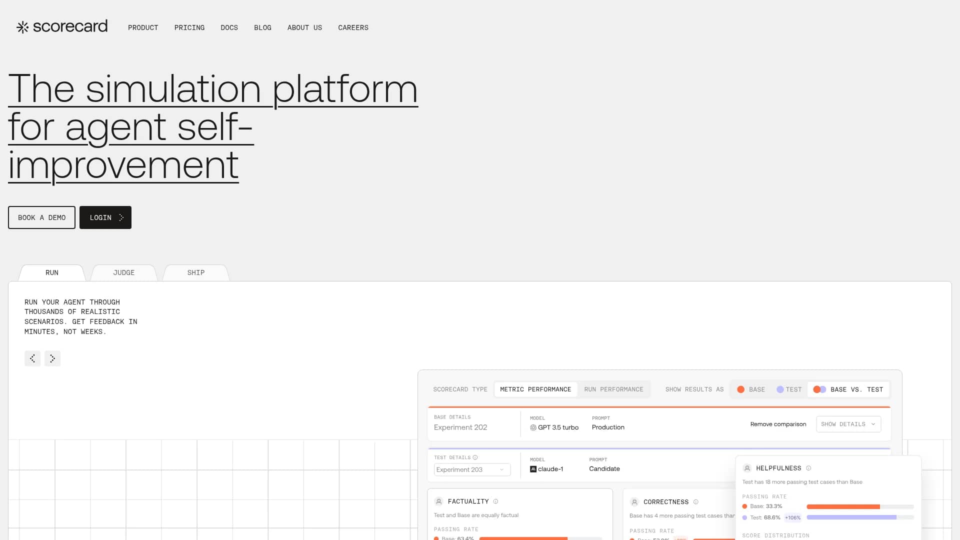 scorecard homepage
