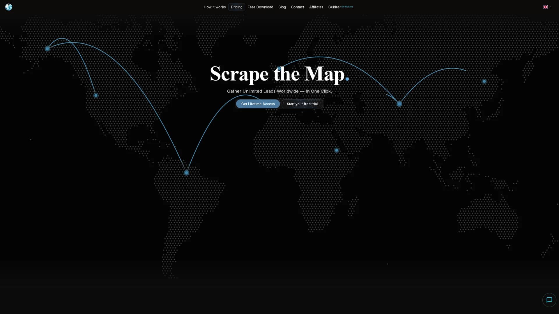 scrape-the-map homepage