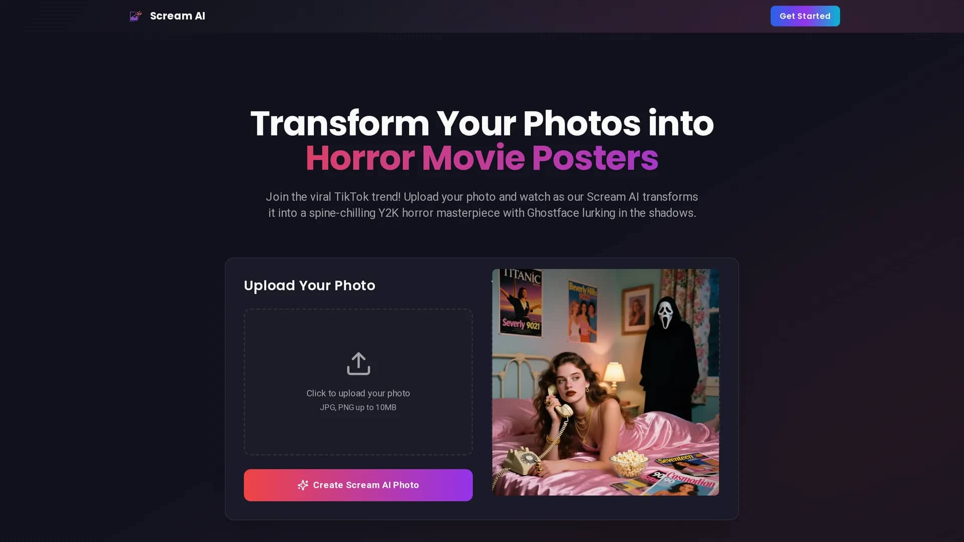 scream-ai homepage