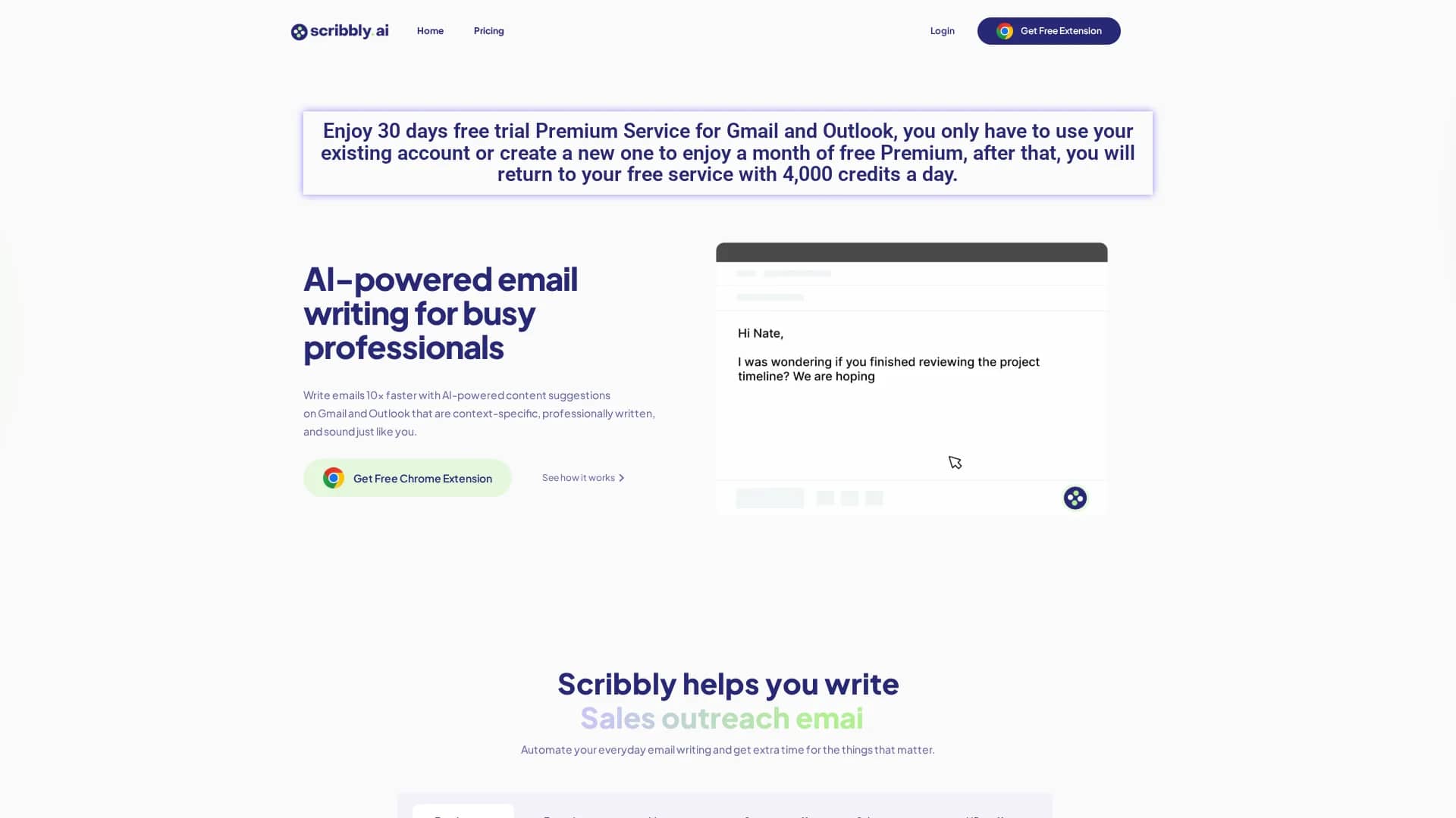 scribbly-ai homepage