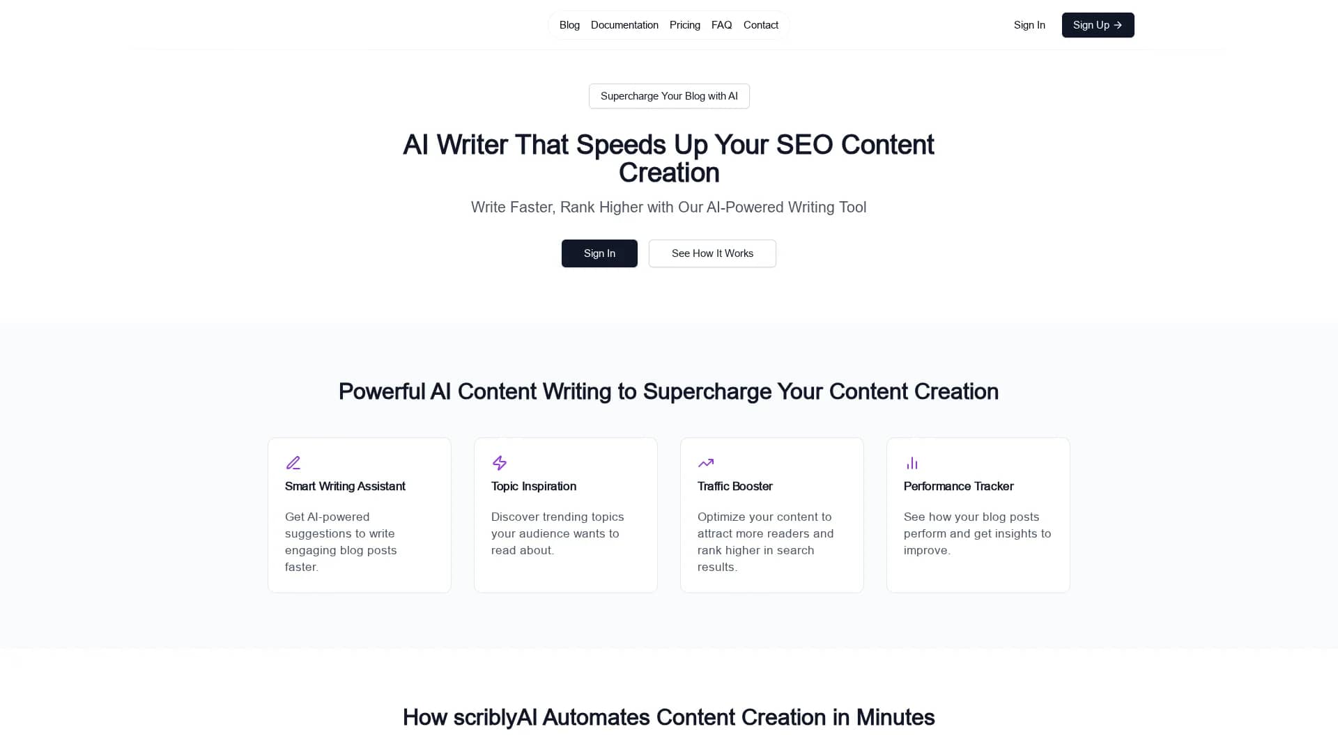 scribly-ai homepage
