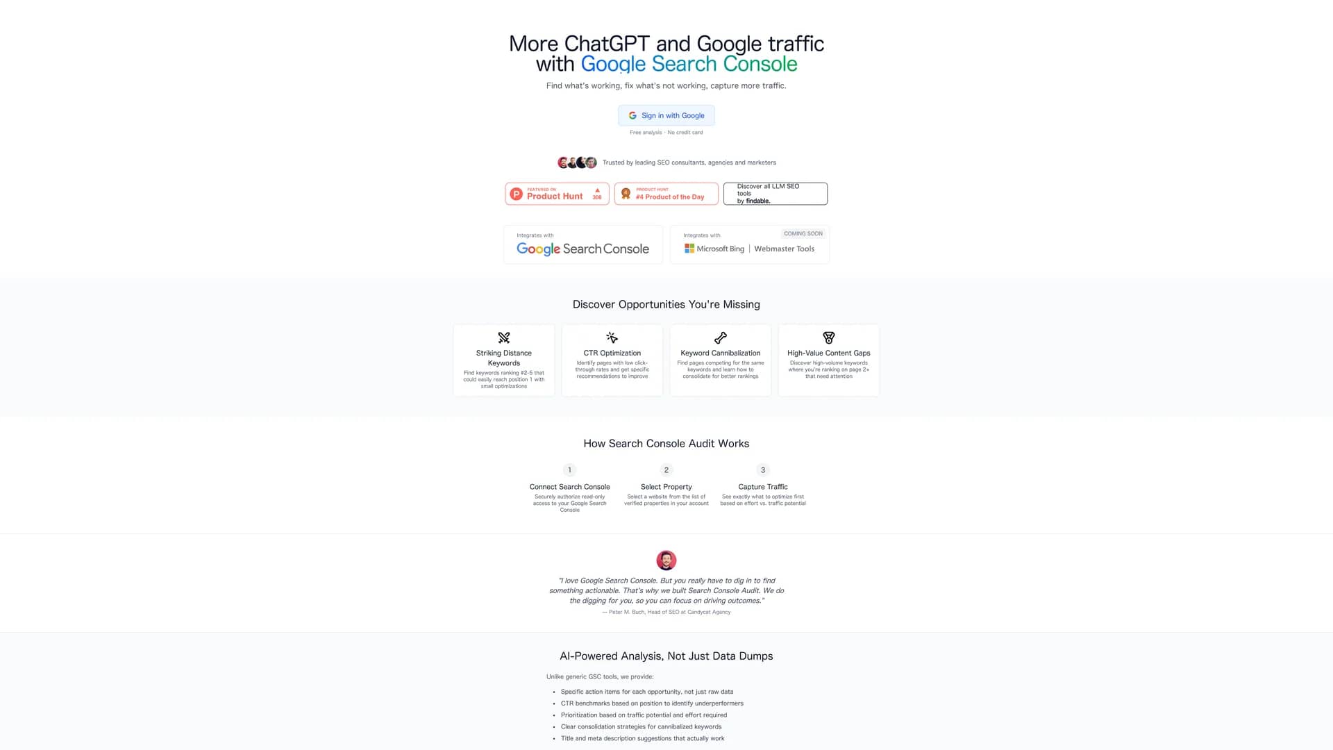 search-console-audit homepage