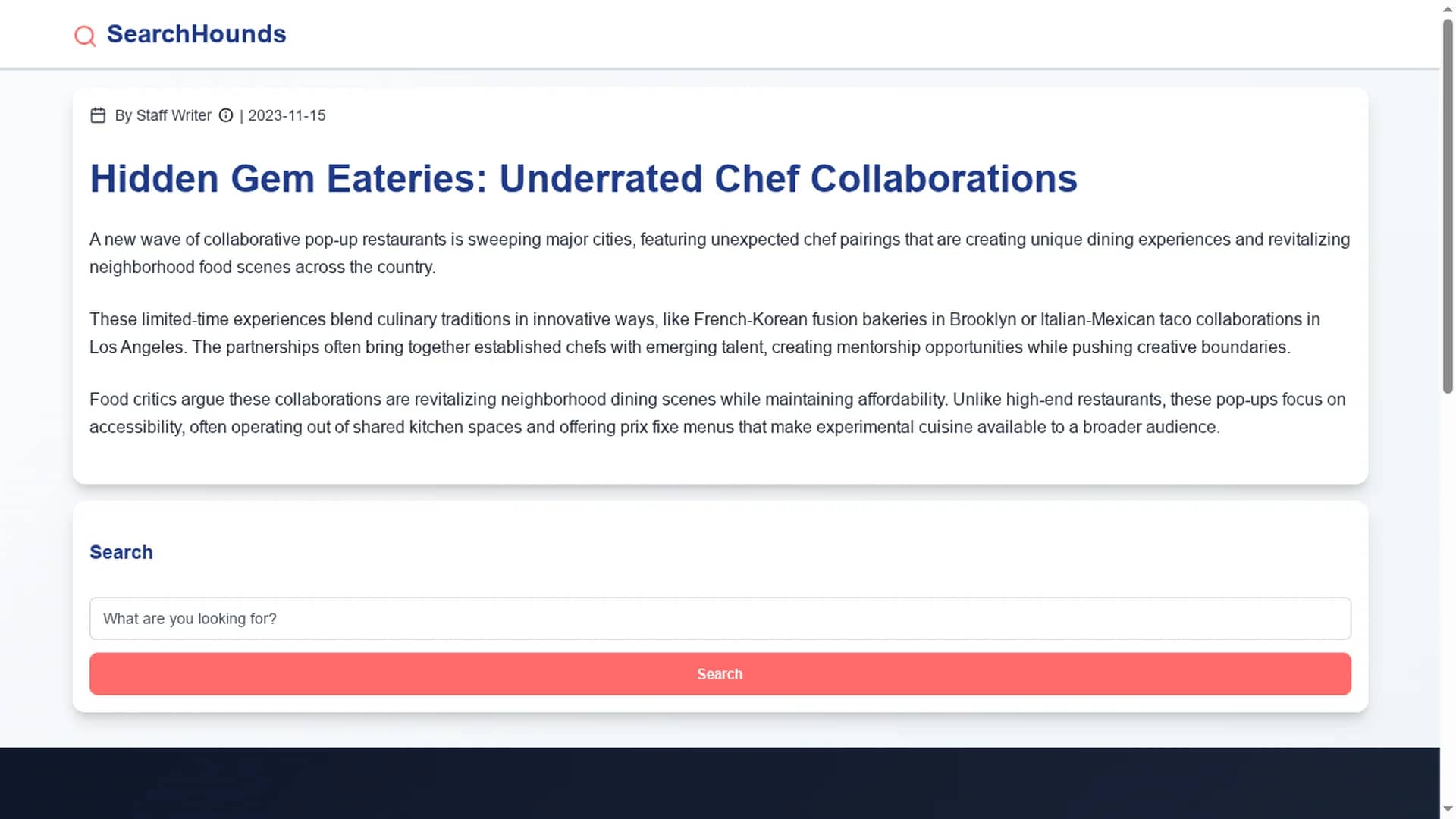 second homepage