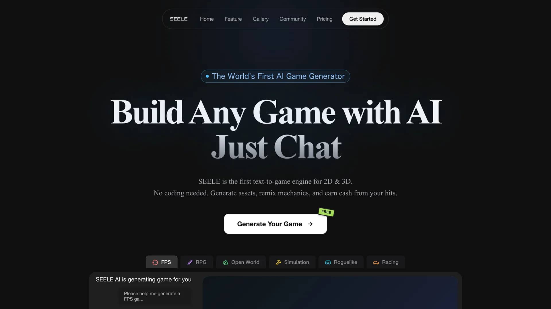 seele-ai homepage