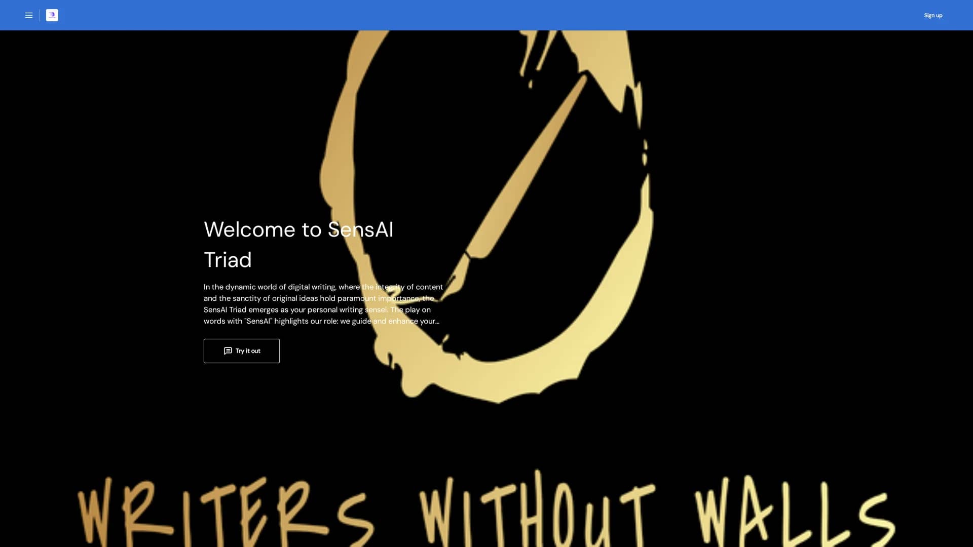 sensai-triad homepage