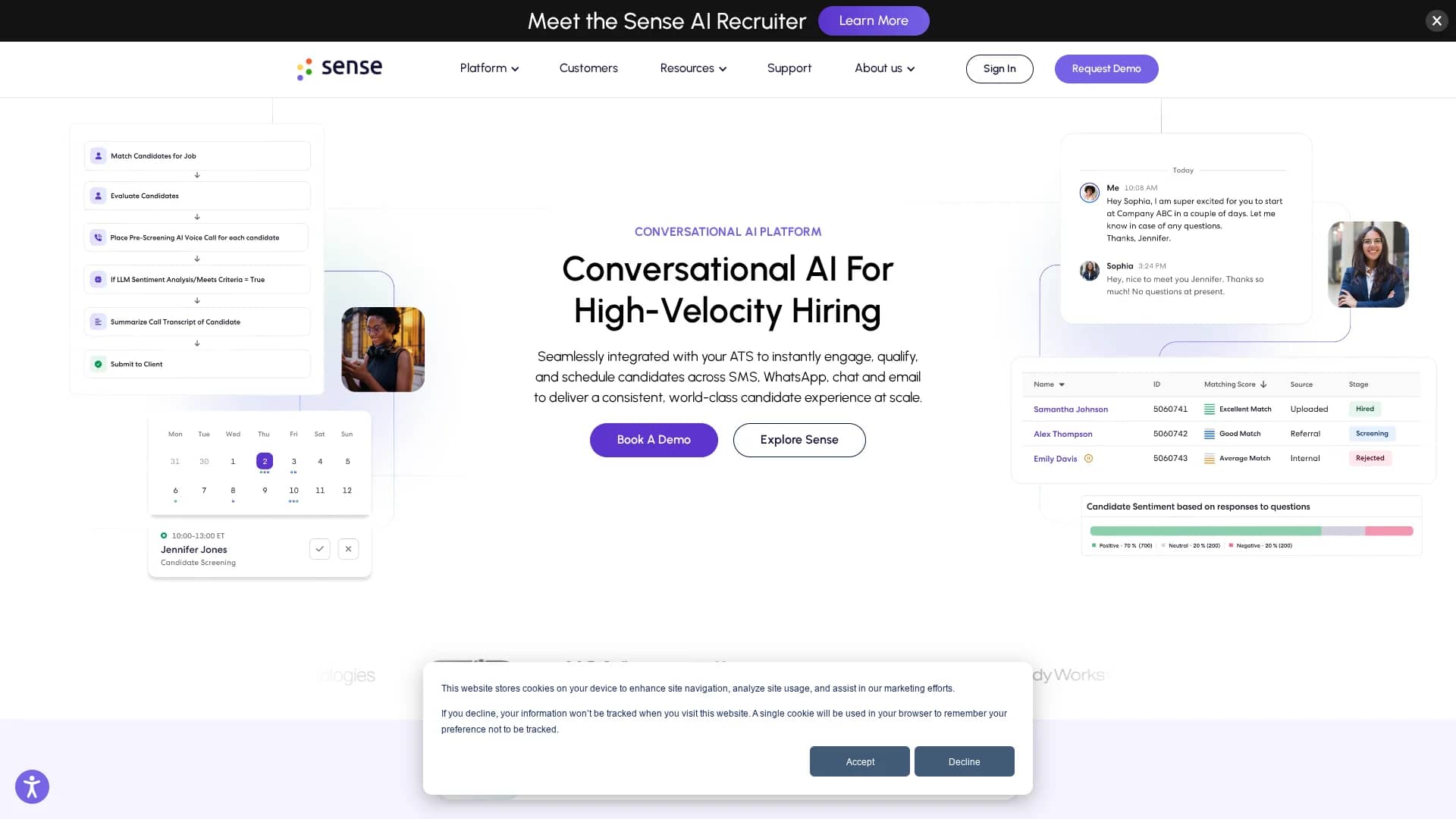 sensehq-com homepage
