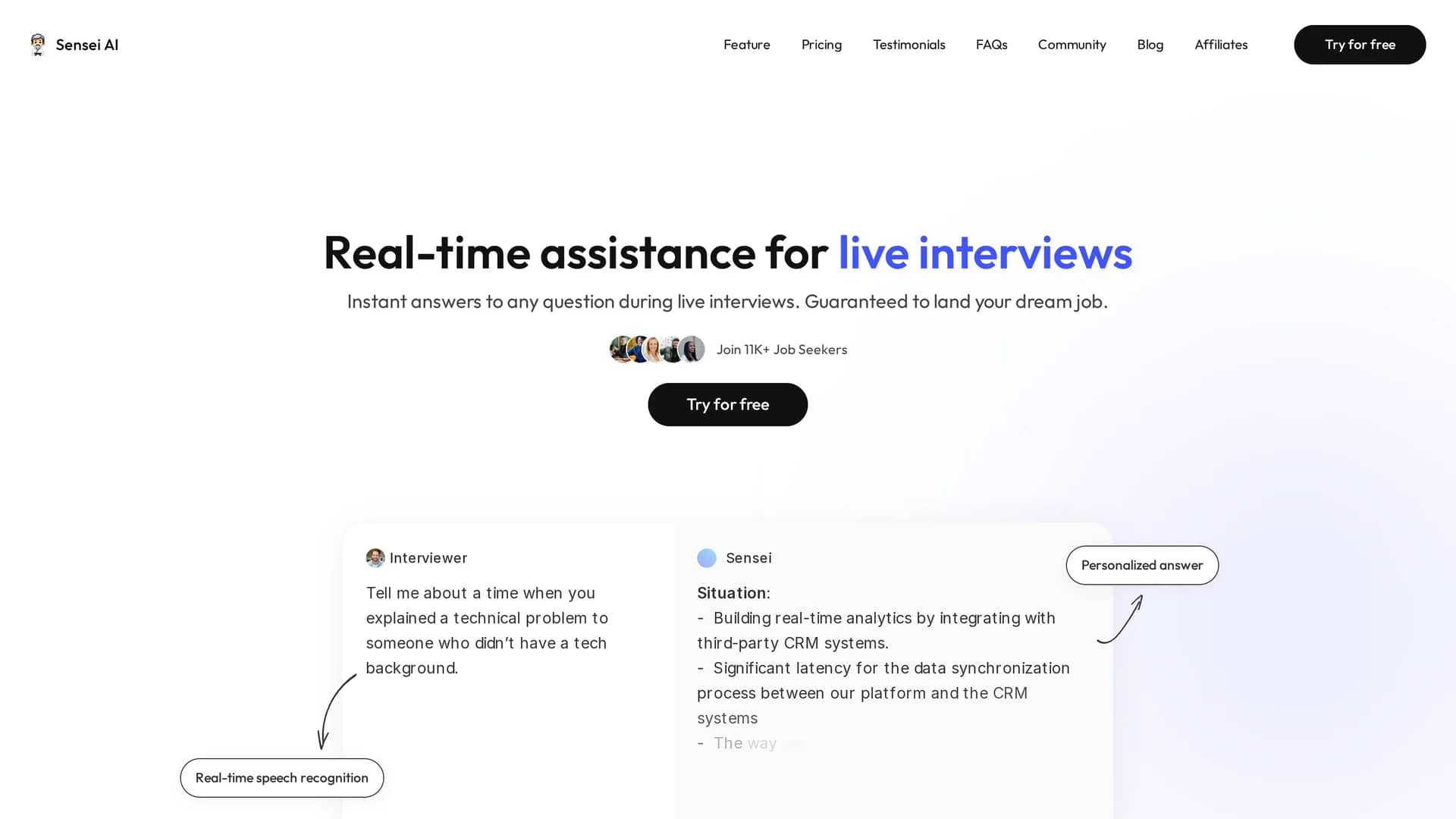 sensei-ai homepage