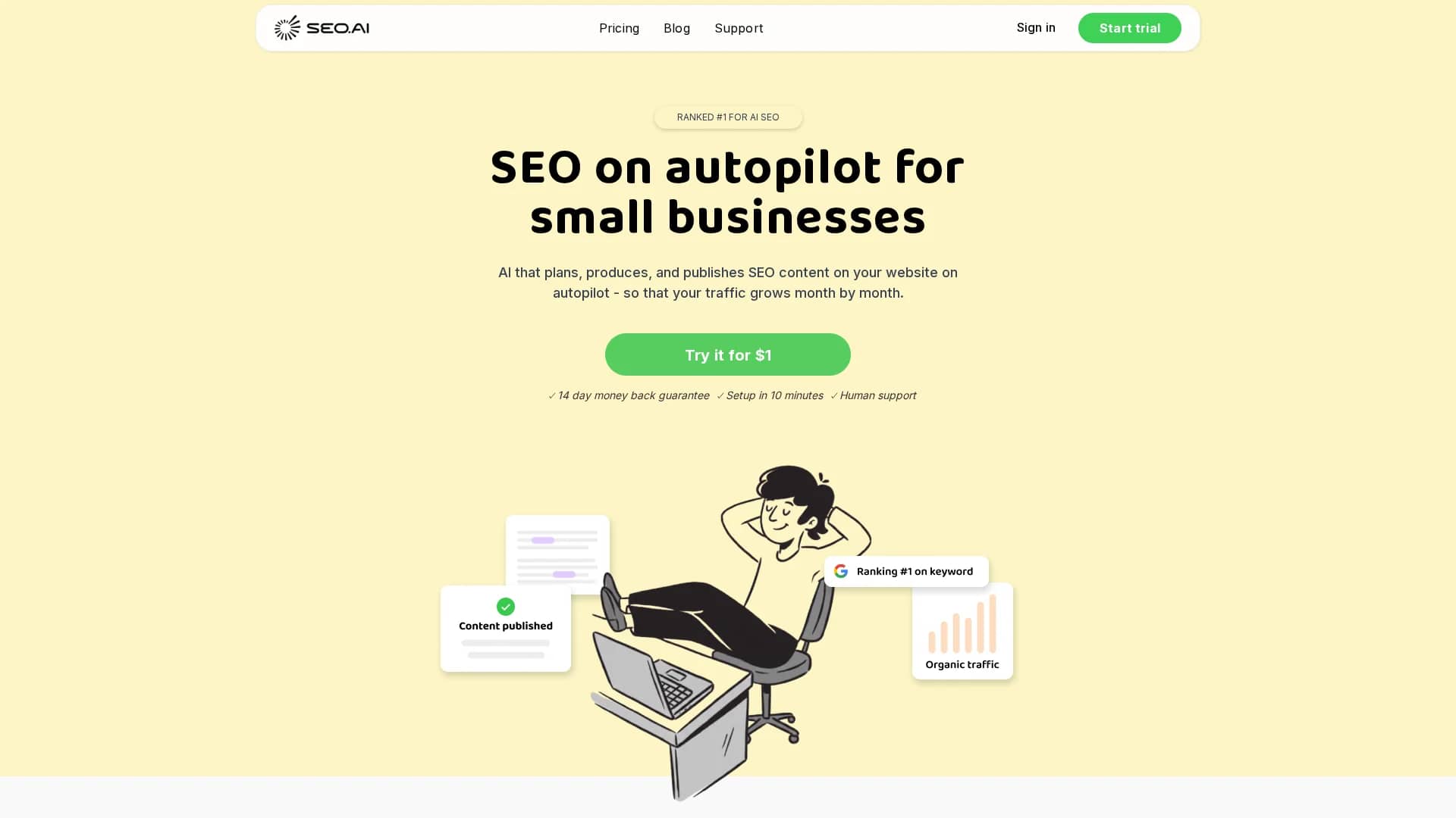 seo-ai homepage