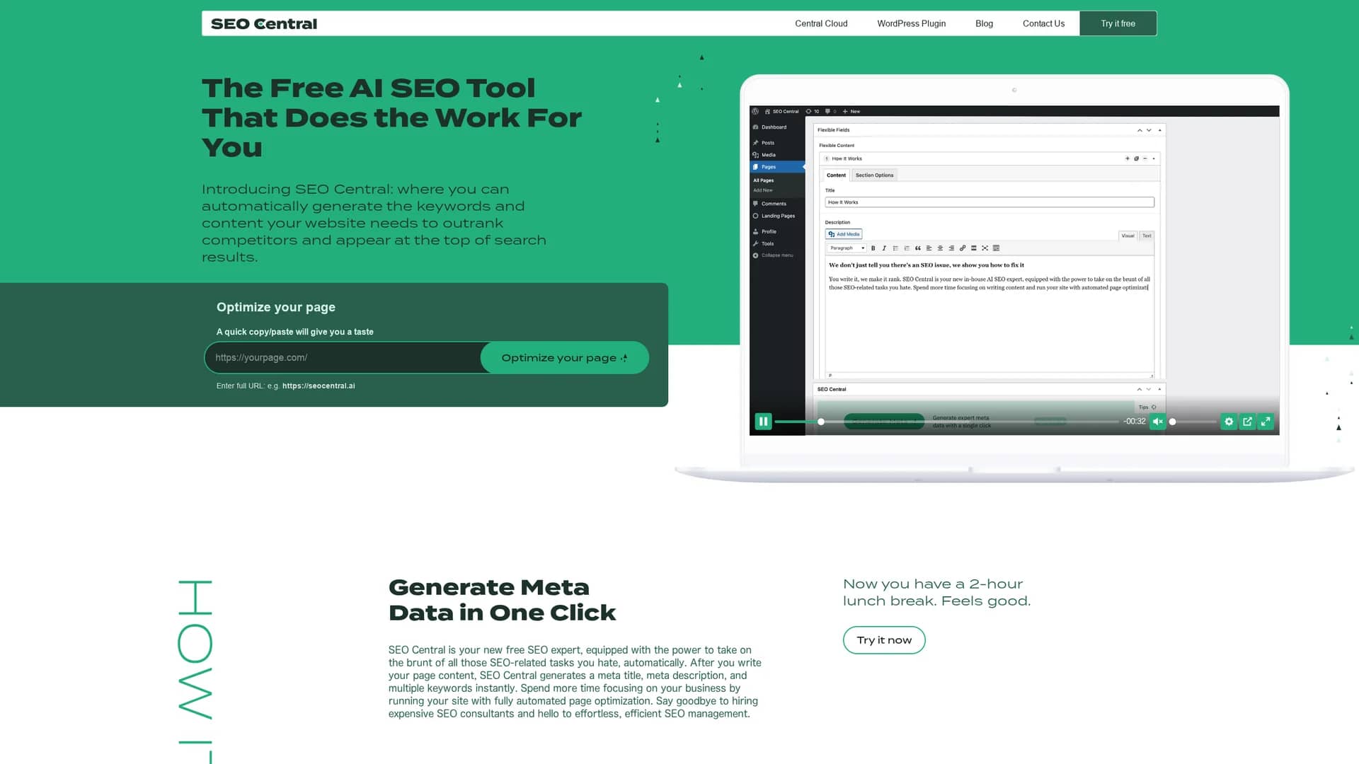 seo-central homepage