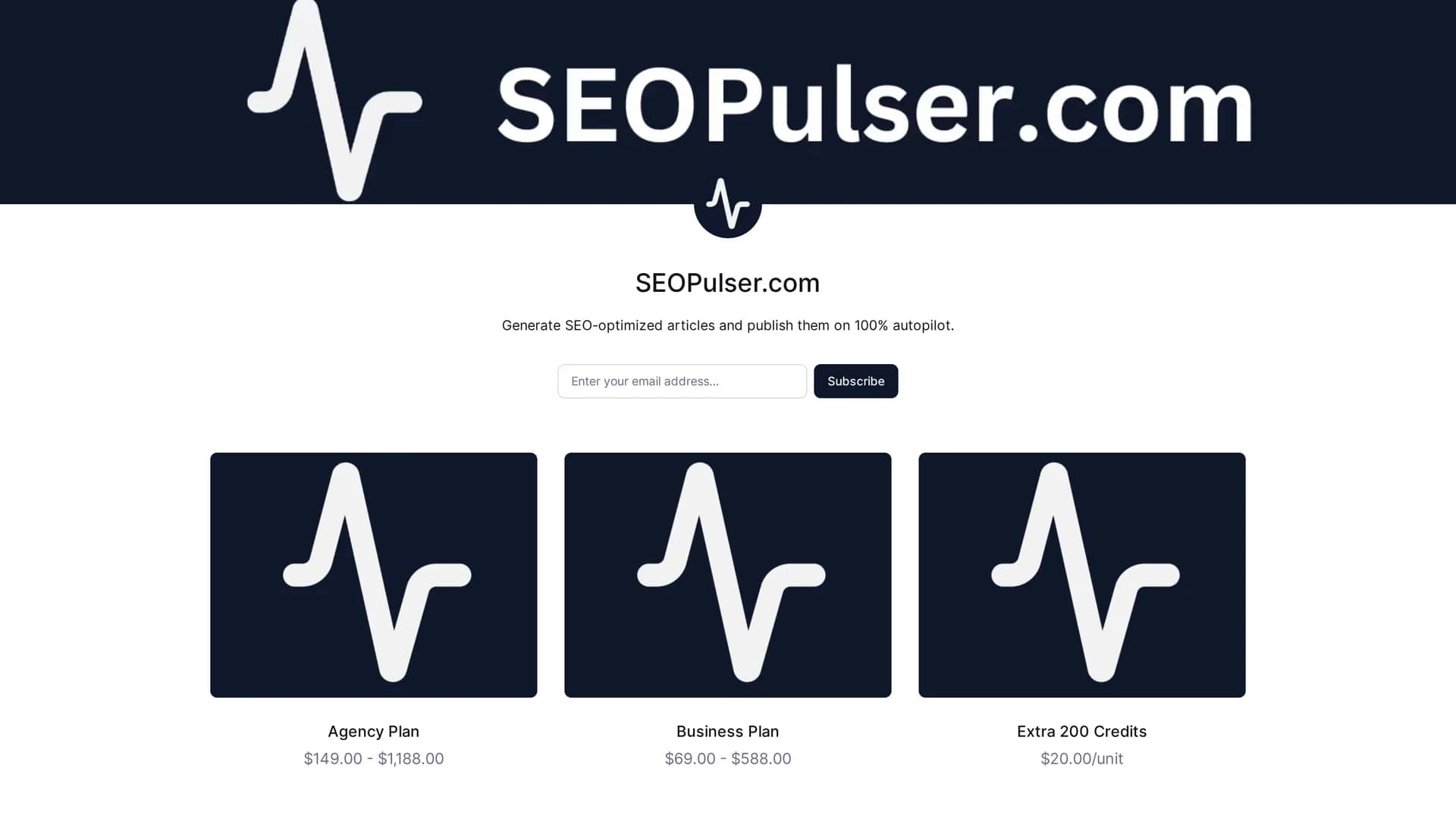 seopulser homepage