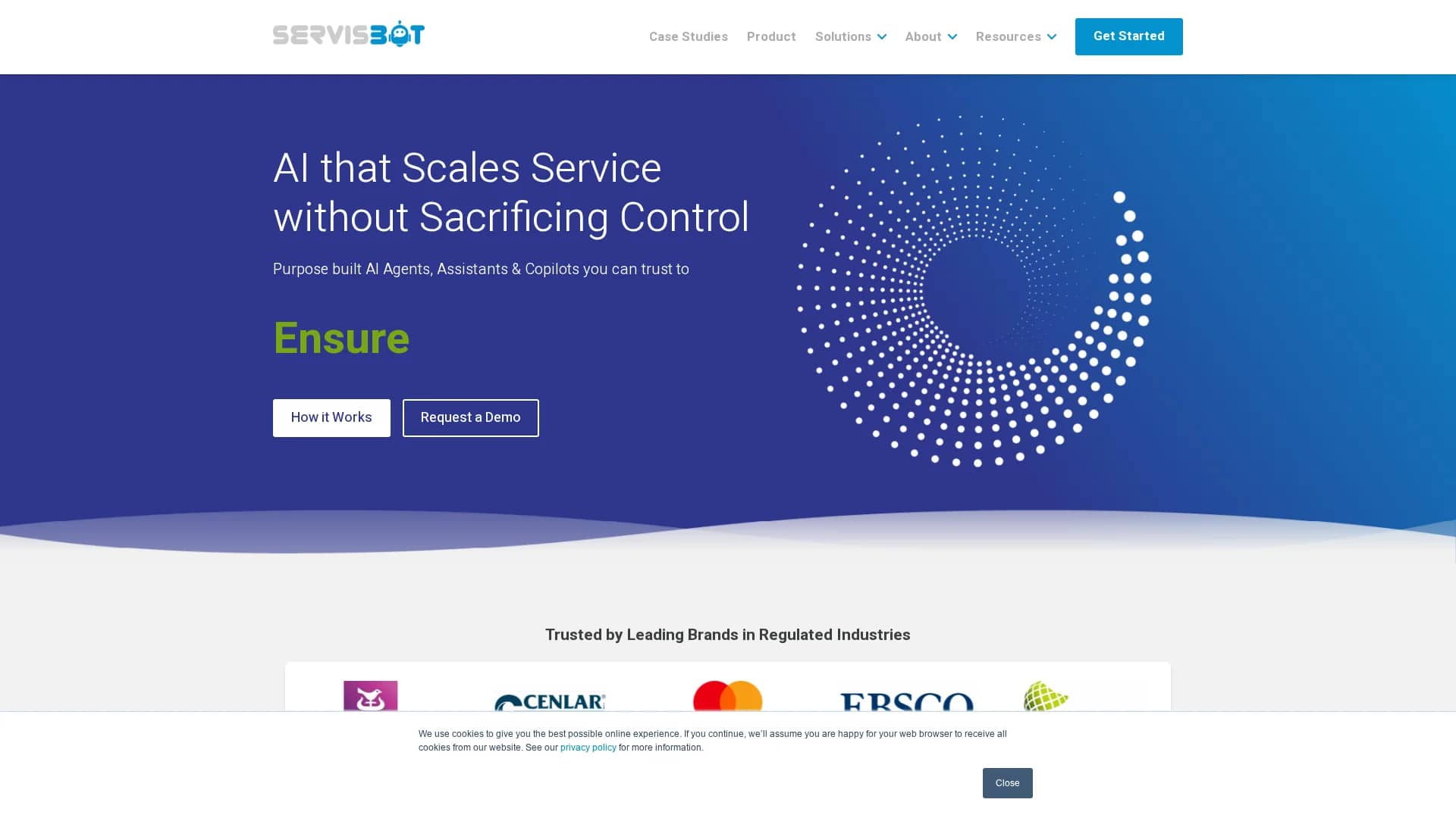 servisbot-com homepage